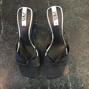 Zara Kitten Heel Sandal, Size 7.5